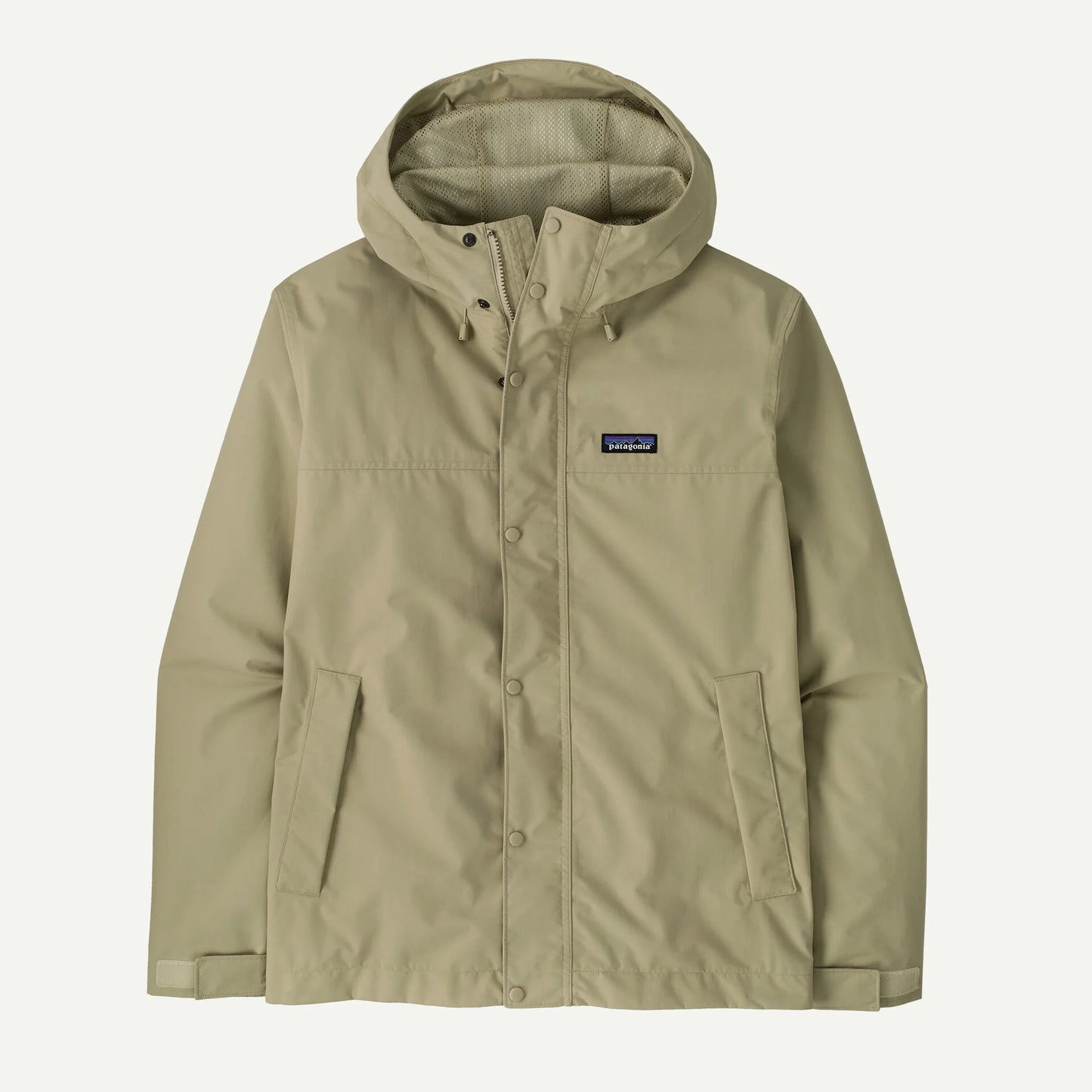 chaqueta impermeable Patagonia Outdoor Everyday Rain Jacket hombre color Weathered Stone vista frontal