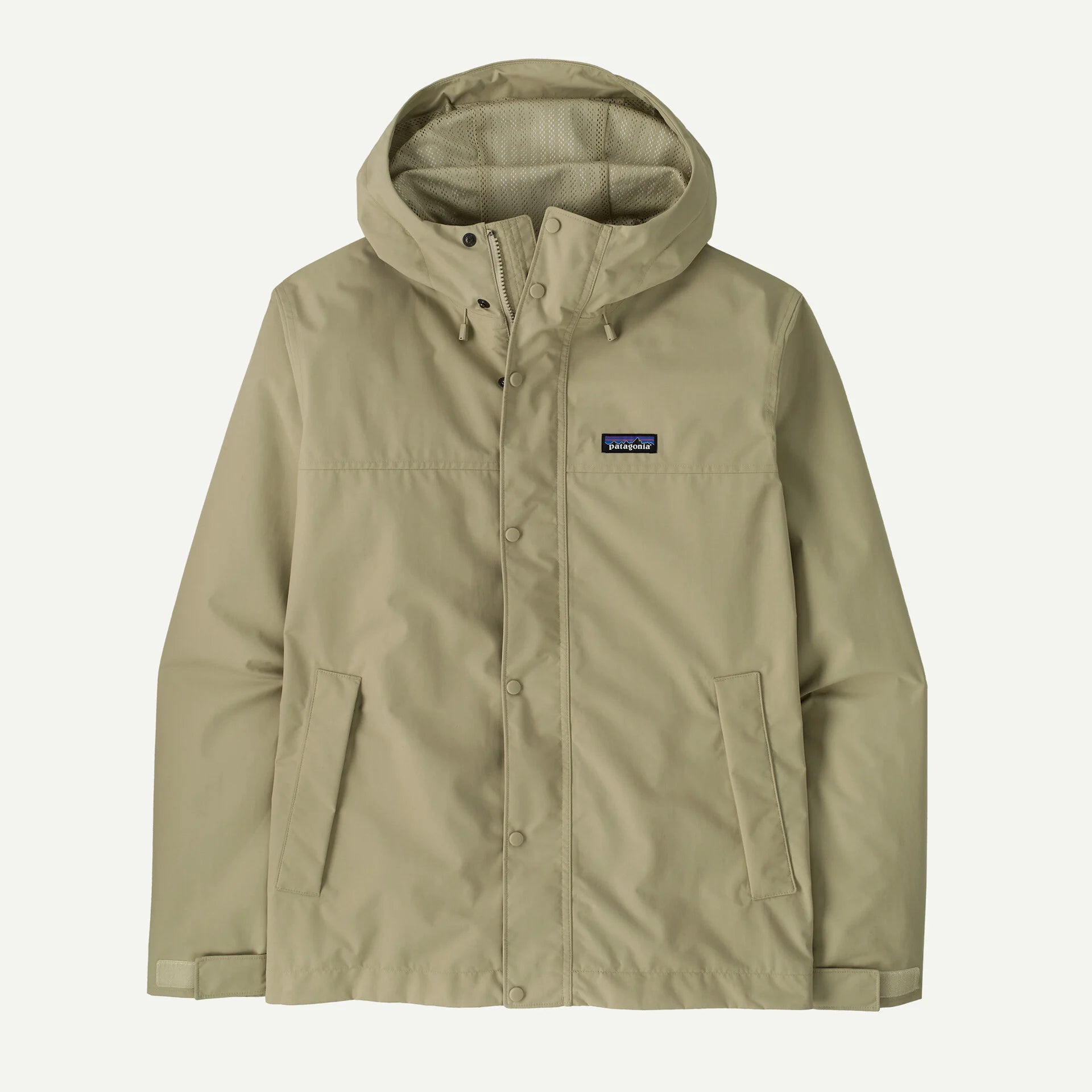 chaqueta impermeable Patagonia Outdoor Everyday Rain Jacket hombre color Weathered Stone vista frontal