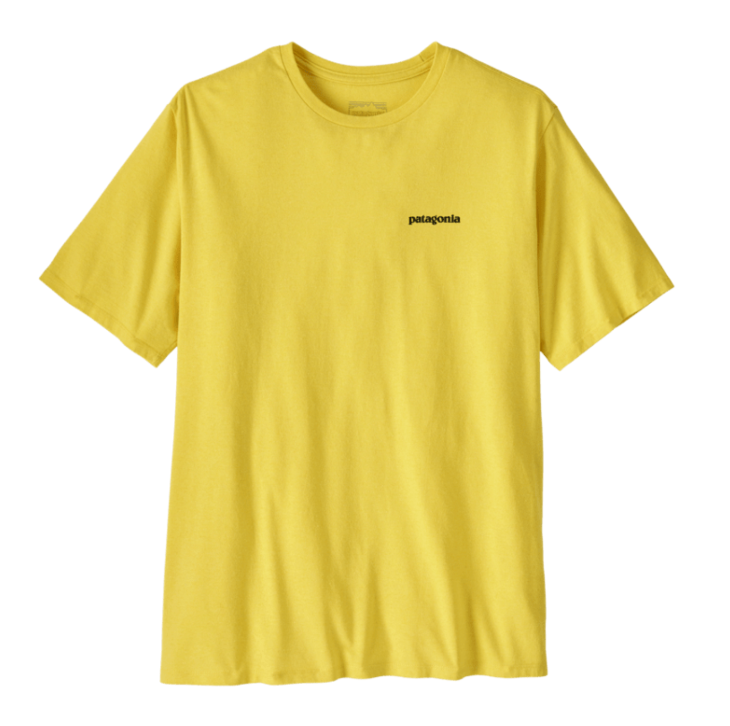 camiseta Patagonia P-6 Logo Responsibili-Tee hombre color Lemon Zest vista frontal