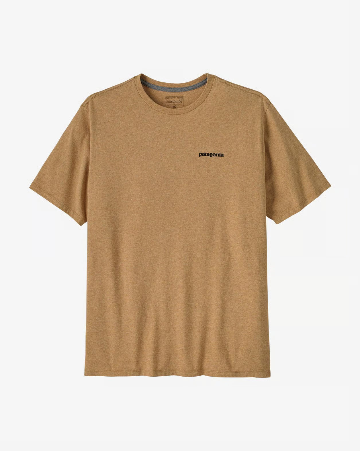 camiseta Patagonia P-6 Logo Responsibili-Tee hombre vista frontal beige