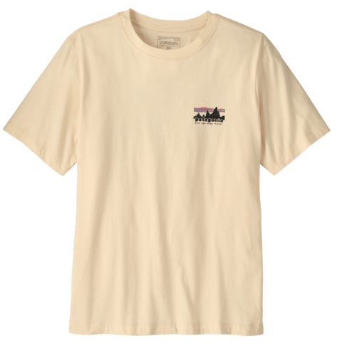 camiseta Patagonia Skyline Organic T-Shirt hombre vista frontal natural