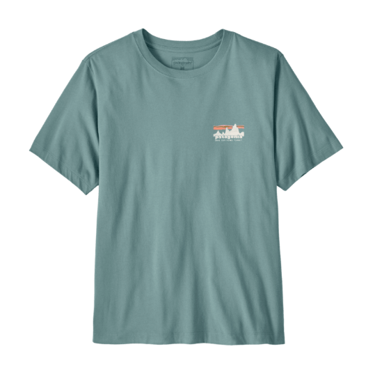 camiseta Patagonia Skyline Organic T-Shirt hombre vista frontal sage blue