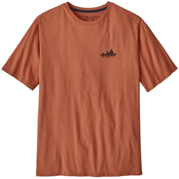 camiseta Patagonia Skyline Organic T-Shirt hombre vista frontal siena 