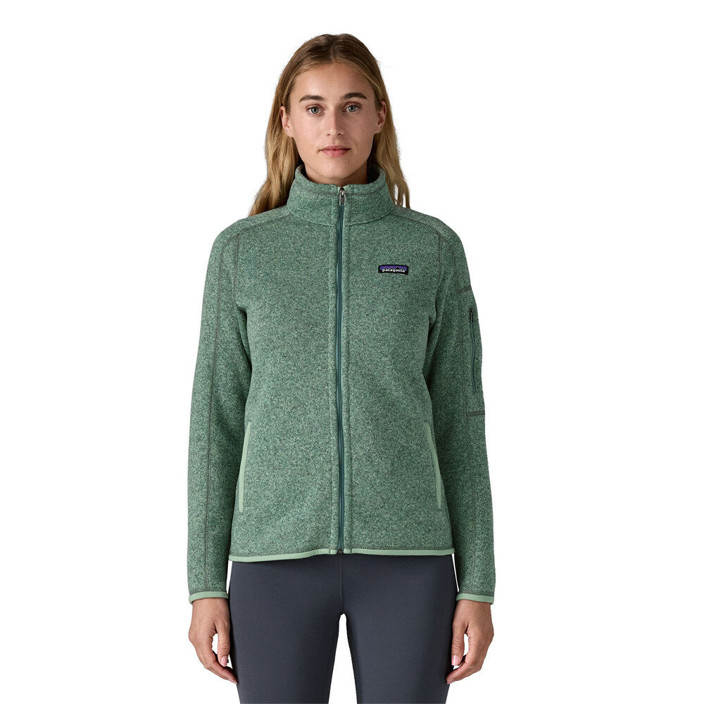 chaqueta polar Patagonia Better Sweater para mujer en color ELGR con acabado de punto
