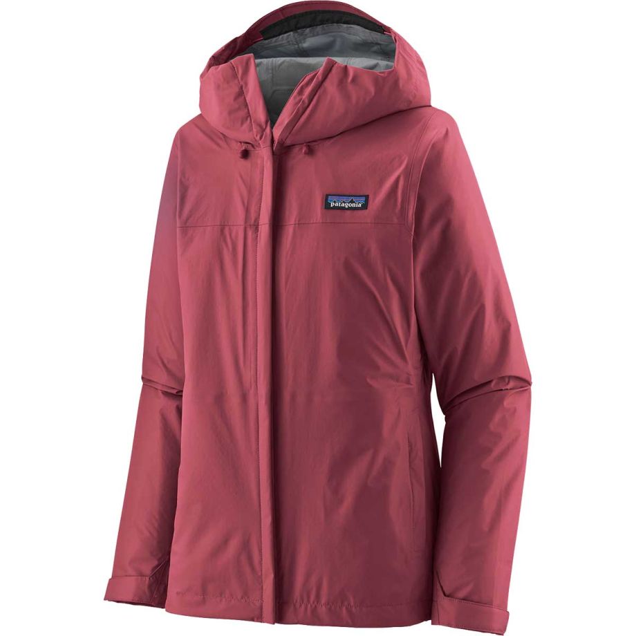 Chaqueta impermeable Patagonia W's Torrentshell 3L Rain Jkt para mujer, protección técnica contra lluvia y viento color fucsia
