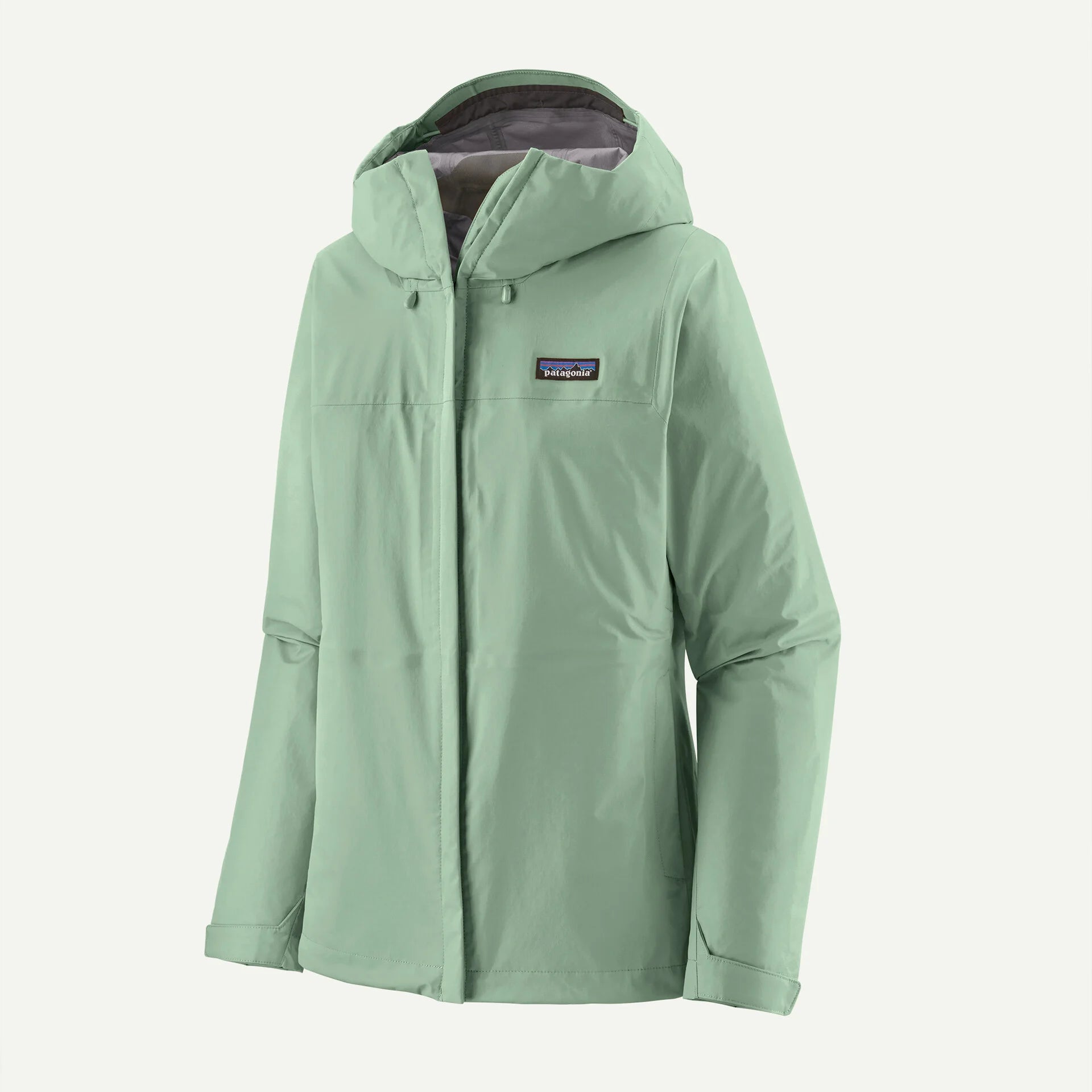 Chaqueta impermeable Patagonia W's Torrentshell 3L Rain Jkt para mujer, protección técnica contra lluvia y viento verde claro