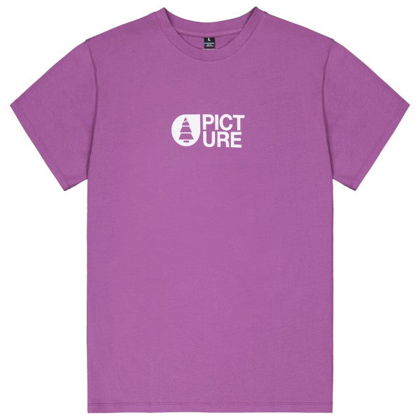 camiseta Picture Bassement Classic Tee hombre color Magenta vista frontal
