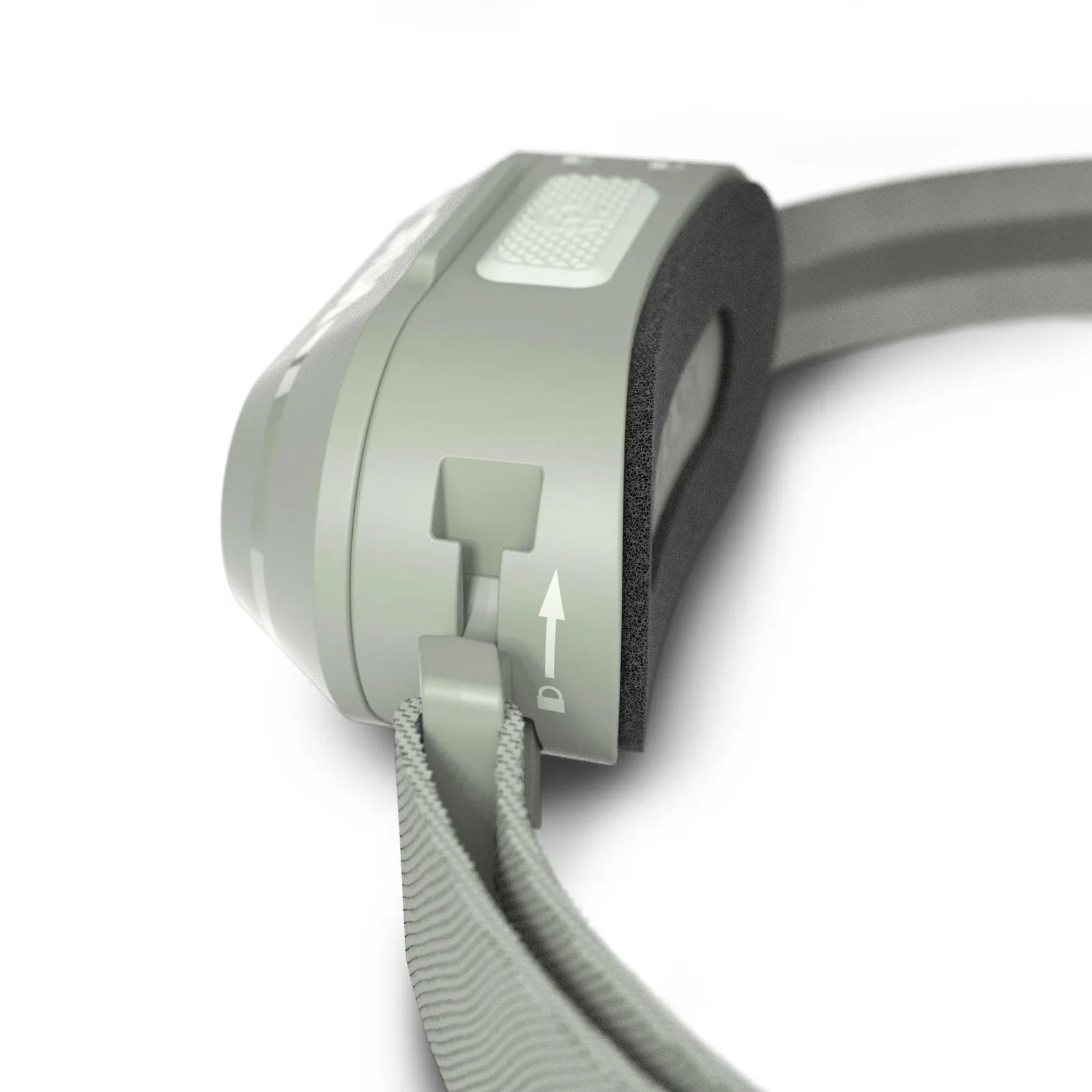 Detalle de la banda elástica antideslizante del frontal SILVA Smini para mejor sujeción