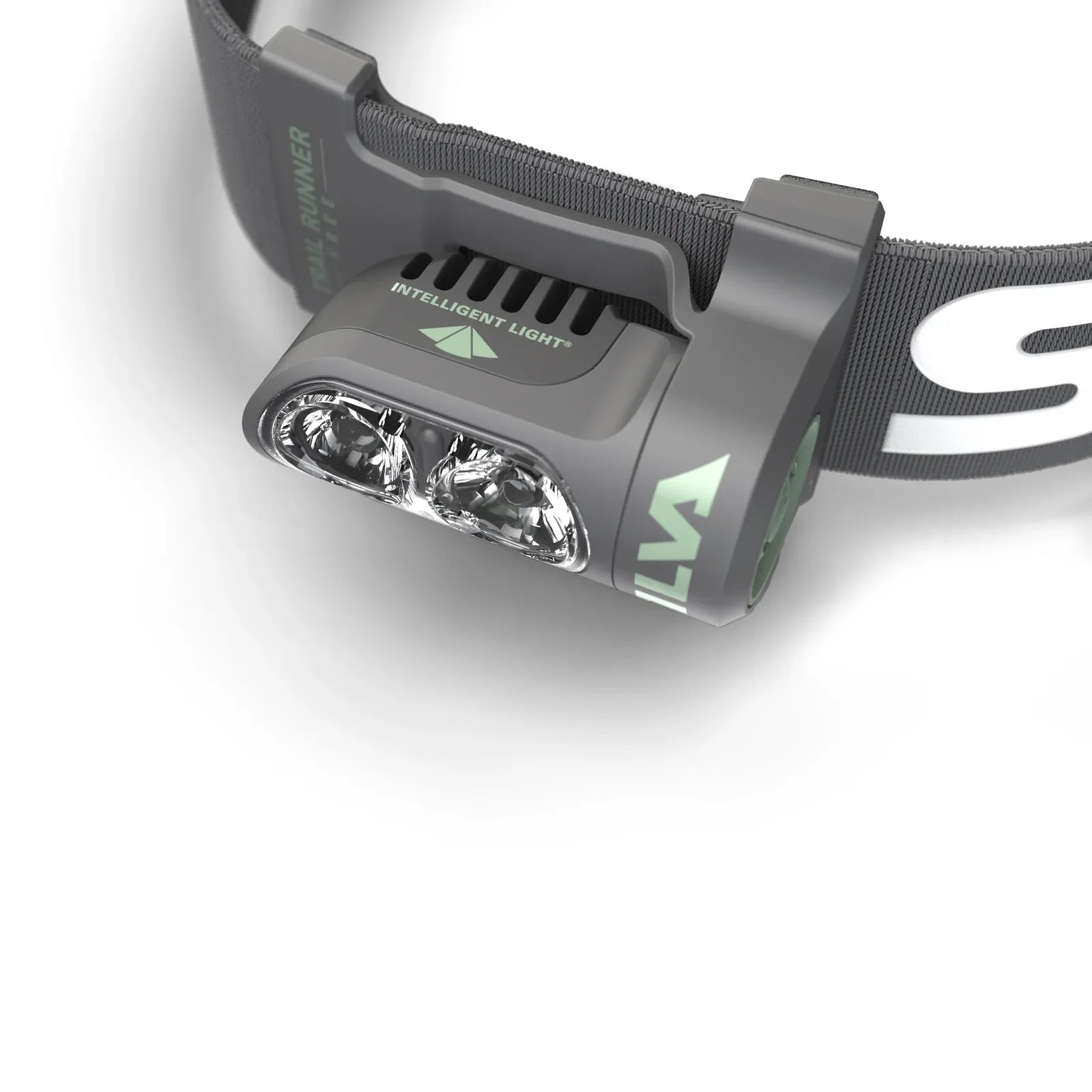 Detalle del sensor de luz inteligente del frontal SILVA Trail Runner Free 2 Hybrid