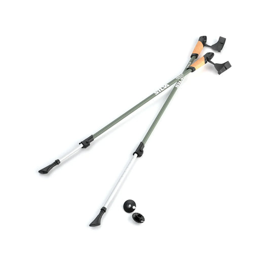 Bastones de trekking SILVA Walking Poles Aluminum Cork con empuñadura de corcho