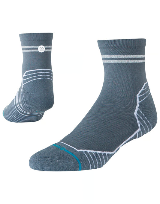 calcetines técnicos de running Stance Run Light Quarter color Turbulence