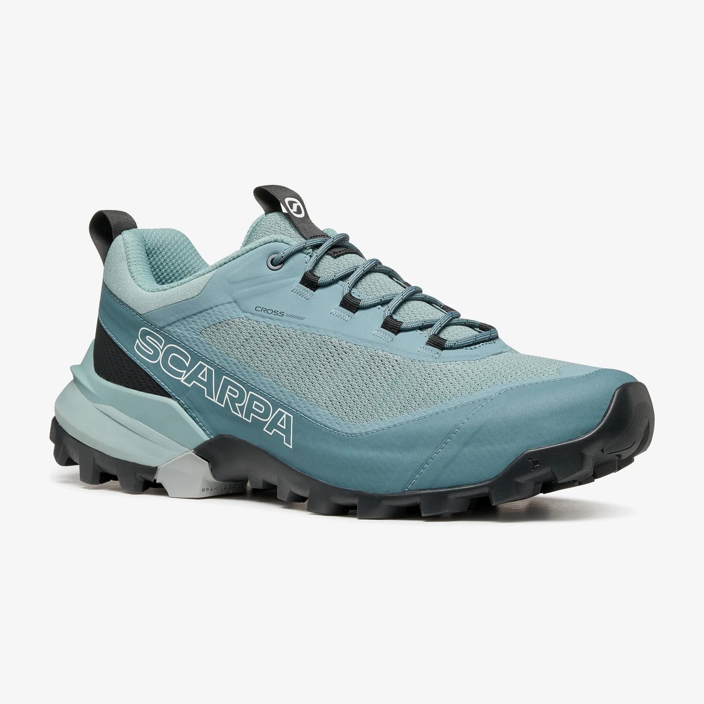 zapatillas Scarpa Ribelle Cross 2 color Graystone Blue Vapour vista lateral perfil