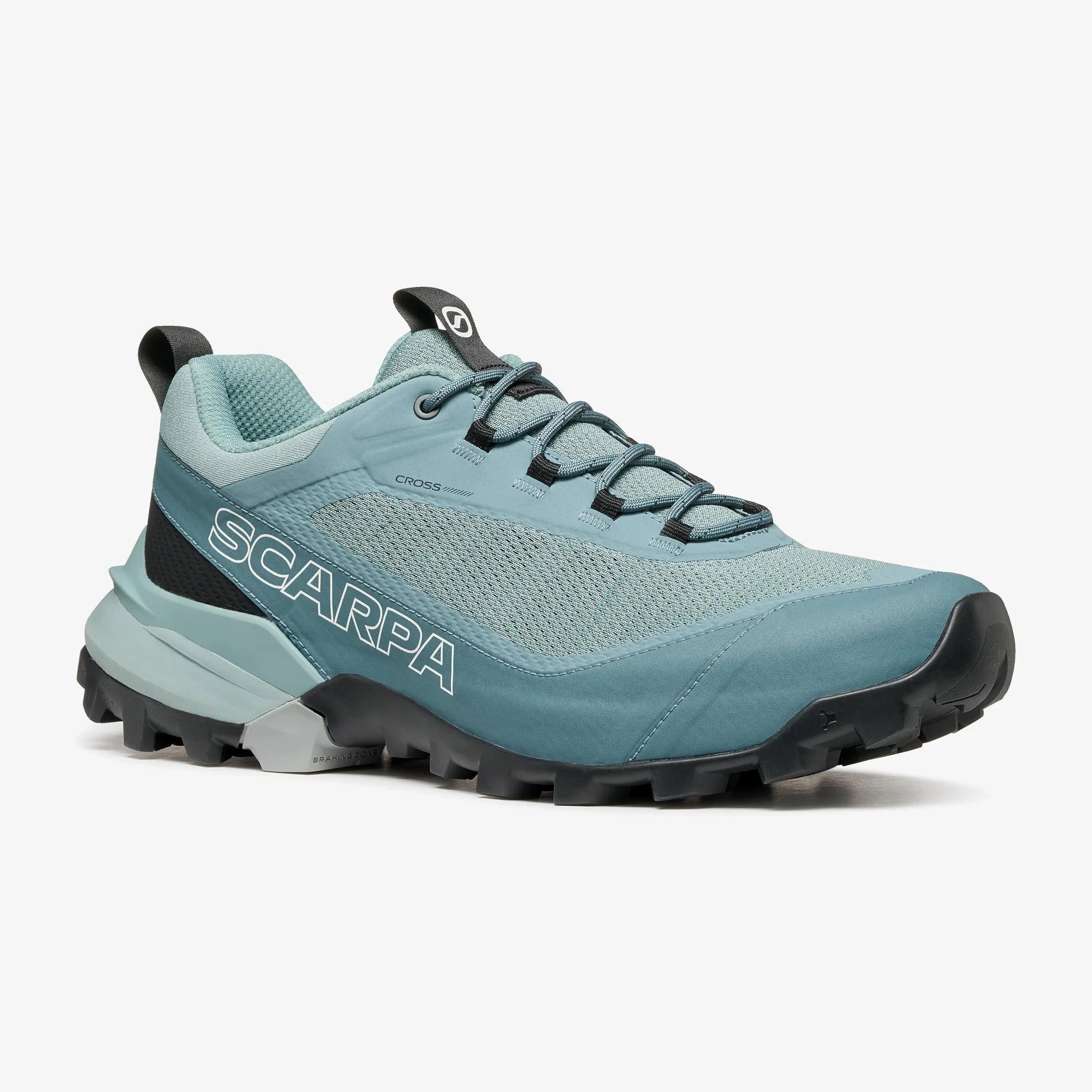 zapatillas Scarpa Ribelle Cross 2 color Graystone Blue Vapour vista lateral perfil