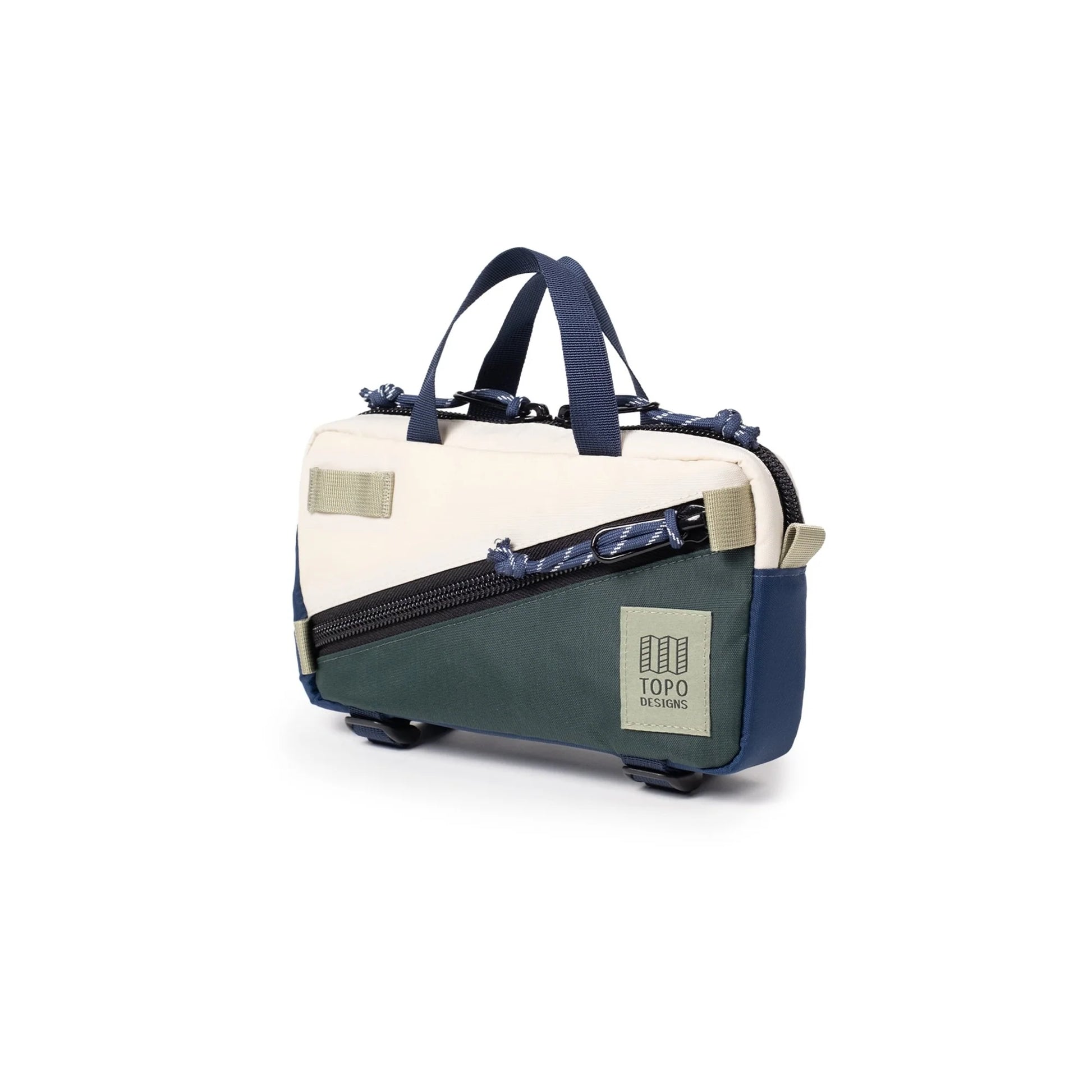 bolso Topo Designs Mini Quick Pack color Forest Bone White vista frontal