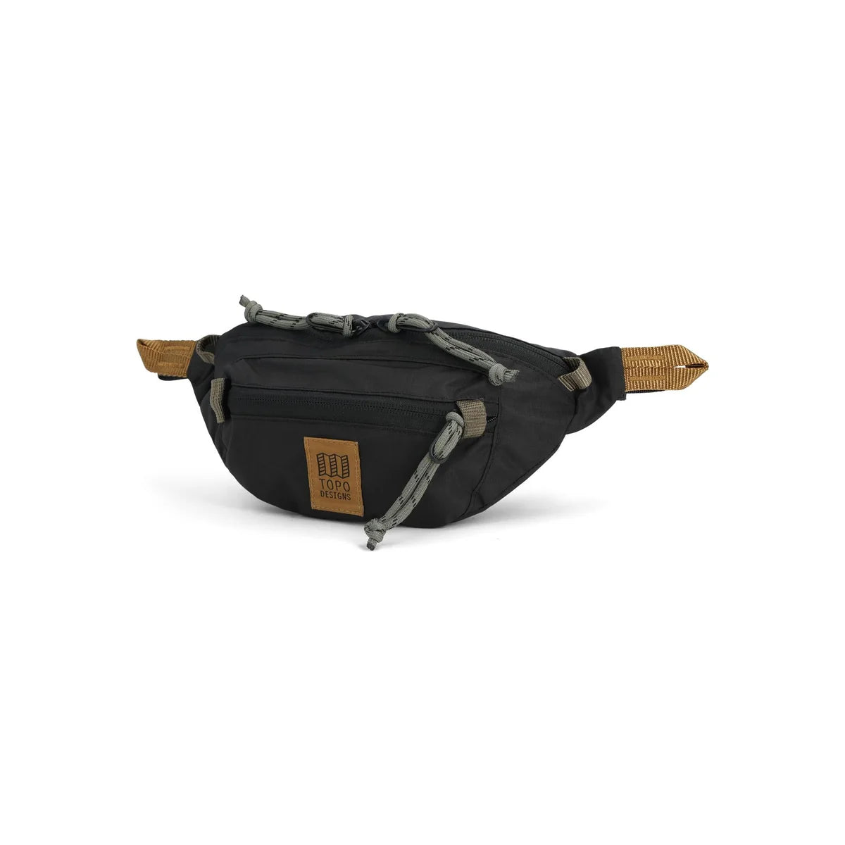 riñonera Topo Designs Mountain Waist Pack color Black Neutral vista frontal