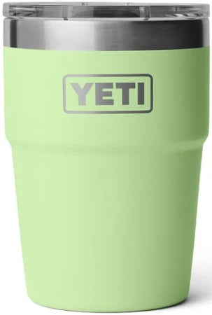 Vaso térmico YETI Rambler 16 oz Stackable Cup de acero inoxidable con aislamiento al vacío y diseño apilable. key lime