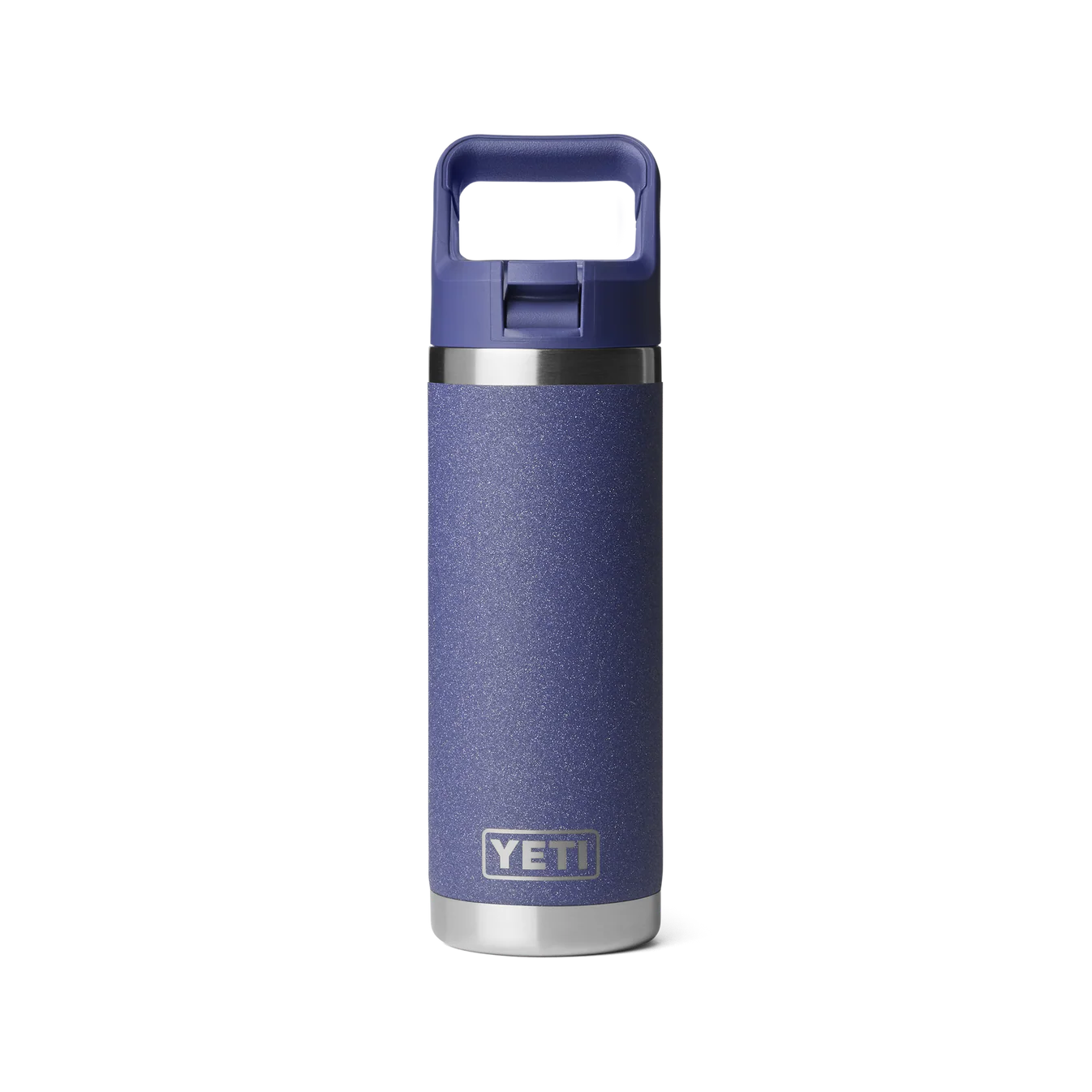 Botella YETI Rambler 18 oz con tapa Straw y acabado resistente para uso outdoor. color morado Moon dust