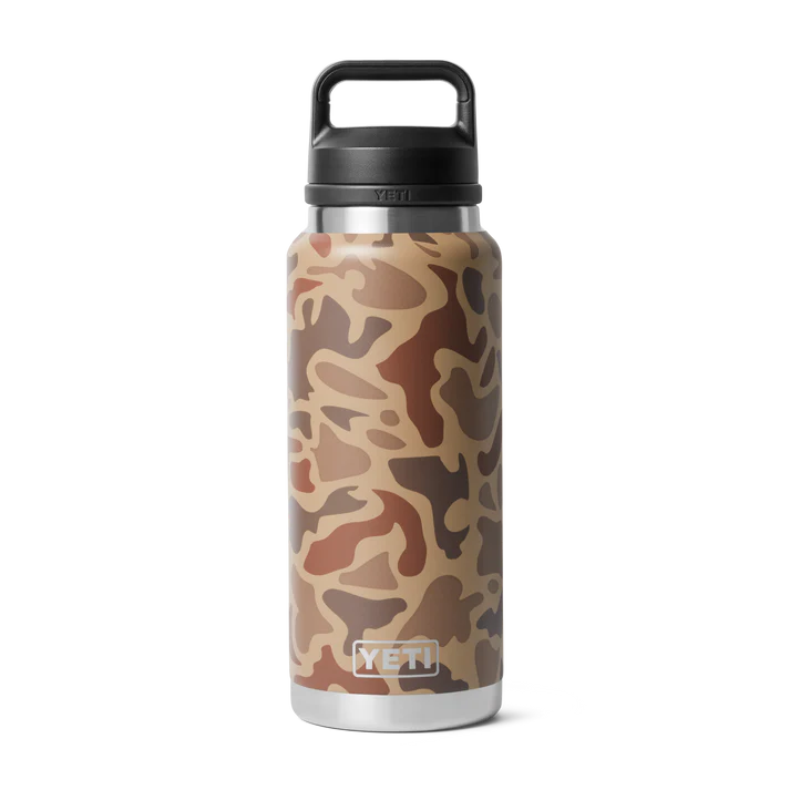 YETI Rambler Bottle Chug 36 de 1.064 ml en marron camuflaje wetlands camo)
