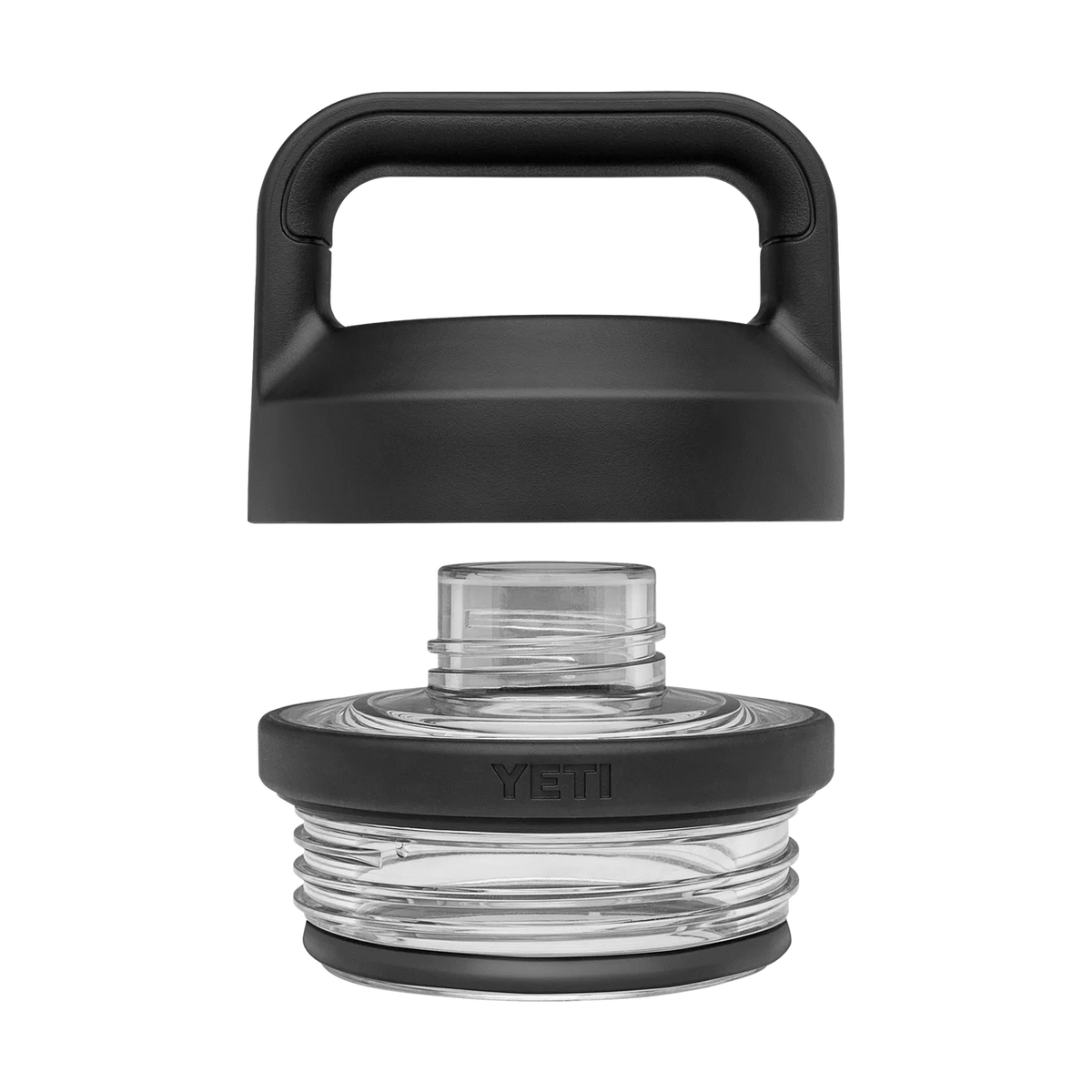 tapa YETI Rambler Bottle Chug Cap Black con boquilla para botellas Rambler