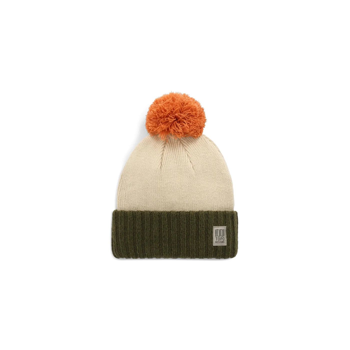 Topo Designs pompom beanie.